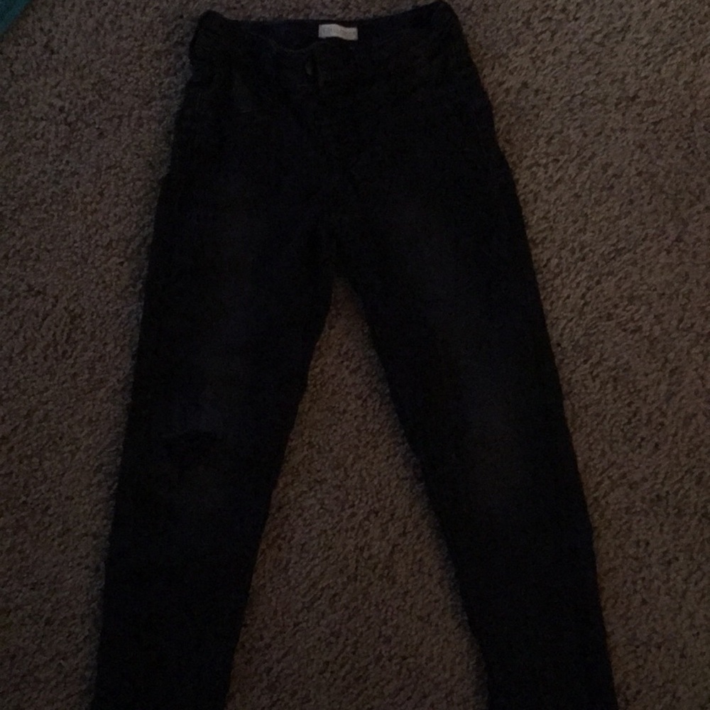 Kids, black distressed jeans